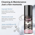 Polishing Cleaner Car Interior, Ultra-fine Spray Water Free Cleaning, Car Interior Polishing Spray for Interior Detailing Rubber Leather
