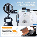 MagSafe Tesla Phone Mount for Model 3/Y/S/X/Cybertruck - Magnetic Car Phone Holder with N52 Strong Magnet 360°Rotatable Alloy Stand Silicone Pad Screen Safe & Universal Fit Sunshine Orange