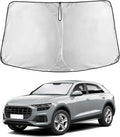 EcoNour Windshield Sunshade Compatible for Audi Q8 2019-2024 2025 2026, Sun Visor for Front Windshield & Window Sun Shade Cover, UV Heat Blocker & Protector, Car Accessories