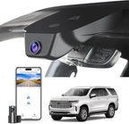 Mangoal Front 4K & Rear 1080P Dash Cam Custom fit for Chevy12th Gen Suburban 2023-2026, 5th Gen Tahoe 2023-2026, LS LT RST Z71 Premier High Country, Integrated OEM Look, GPS, 128GB Card
