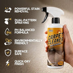 toretark Instant & Powerful Carpet Cleaner Spray, Stain Remover for Seats, Fabric & Floor Mats, Upholstery Cleaner Removes Tough Stains, pH Balanced, Minimal Residue, 16 fl oz*2