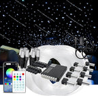 Upgraded Split Starlight Headliner Kit for Car with Meteor & Music Effect, 22W 2300pcs 0.2in x 4.9ft Star Ceiling Lights, App & Remote Control Fiber Optic Lights for Truck Cinema Restaurant