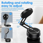 Magnetic Phone Holder,360° Rotatable Adjustable Foldable Electric Vacuum Suction Mount for Car/Gym/Mirror
