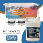 NORTHWEST ENTERPRISES Ultrasonic Cleaner Solution for Carburetors and Engine Parts. Concentrated Washing Compound for use in Ultrasonic Machines and Immersion Washers - Automotive Fluid (4 Gallons)