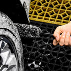 Metal Free Soft Wheel Cleaner Brush, Synthetic Wool Rim Cleaning Brush, Highly Water Absorption, Dense and Durable Tire Brush for Cleaning Wheels, Rims, Spokes, Fenders, Engines…
