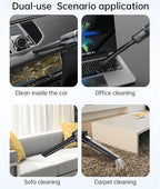 Foldable Car Vacuum Cleaner for Tesla Model 3 Y X S, 4-in-1 Cordless Handheld Vacuum,12000PA High Power, Tesla Mini Portable Car Vacuum with LED, Tesla Model Y 3 X S Accessories 2025-2017
