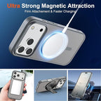 SUPFINE Magnetic for iPhone 17 Pro Max Case (Compatible with MagSafe)(Military Grade Drop Protection) Translucent Matte Shockproof with Anti-Fingerprint Phone Cover,Gray