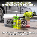 Chemical Guys Citrus Wash & Gloss 2 Pack 16 oz Each High Gloss Citrus Car Wash Soap, Heavy-Duty Cleaner with Natural Citrus Power & Shine Enhancers Streak-Free, Slick Finish