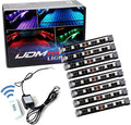 iJDMTOY 8-Piece Universal Fit 48-LED RGB Multi-Color LED Interior/Exterior Accent Atmosphere Lighting Kit w/Adjustable Setting for Car Truck SUV