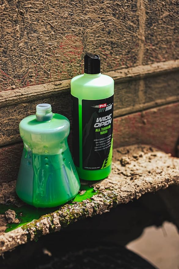 P&S Off Road Wide Open All Terrain Wash – Heavy-Duty Concentrated Soap for ATVs, UTVs & More – Tough on Dirt & Mud, Safe on All Finishes, Rust Inhibitors - 1 Gallon