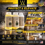 Polyaspartic 85 | High-Gloss, Protective, Polyaspartic Concrete Coating (3 Quart Kit)