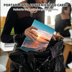 for Kindle 10th Generation Case 2019 Released 6",PU Leather Cute Slim Folio Adjustable Stand Smart Cover with Auto Wake/Sleep Case for 6 Inch Kindle 10th Gen 2019,Sea Beach Sunset