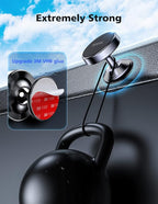 [2 Pack Magnetic Phone Holder car,[360°Rotation] car Mount Magnet,[4 N52 Magnets] Super Magnetic Force is Suitable for Most iPhone and samsumg Smartphones ，Black Phone Holder (Black)