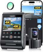 VIOFO A229 Ultra 2CH Dual 4K Dash Cam Front and Rear, Dual STARVIS 2 IMX678 Sensors & 2-Channel 4K HDR, Faster 5GHz Wi-Fi & Precise GPS Car Camera, Voice Control, Super Night Vision 2.0