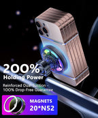Qi2.2 25W Magnetic Car Mount Charger for Toyota Camry 2021 2022 2023 2024 Accessories, for Fast Charging Cell Phone Holder 9 Inch Screen Fixed Clip with Cooling Fan＆54W Fast Adapter