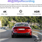 Mangoal STARVIS 2 Front 4K HDR Dash Cam IMX678, Fit for Ford Bronco 2021 2022 2023 2024 2026(Model A), 5GHz WiFi, GPS, Support 512GB Max(Additional Purchases)