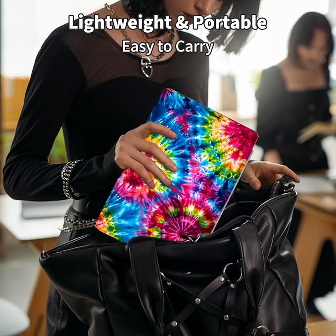 Case for Kindle Scribe,360 Degree Rotating Swivel PU Leather Stand Flip Folio Cover with Auto Wake/Sleep for Amazon Kindle Scribe Cover 10.2 Inch (2024/2022 Release),Rainbow Color