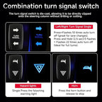 DREAMIZER UTV Turn Signal Kit with Horn, Plug and Play, Pre-Wired, UTV ATV Blinker with Rocker Switch Universal Street Legal Kit with Hazard light Compatible with Polaris, Can-Am, Teryx, CFMOTO