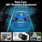 Mangoal Front 4K & Rear 1080p Dash Cam Custom fit for Mazda 3 2024 2025 2026(Model B), UHD 2160P Video, Free App & WiFi, 128GB Card