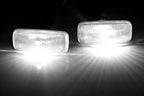 iJDMTOY Clear Lens All Xenon White LED Trunk Bed Marker Lights Set Compatible with Dodge 2010-18 RAM 2500HD 3500HD Dually Truck Double Wheel Side Fenders, Powered by Total 20 LED