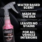 LANE’S Premium Car Air Freshener "Bubble Gum" - 16oz Water-Based, Long-Lasting Auto Scent Spray - Food, Pet, Odor Smell Deodorizer for Cars, Trucks, SUVs' Interior Leather, Carpet, Upholstery