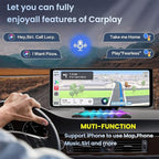 Wireless Carplay Mirror Link Adapter for Apple 3 in 1 Bluetooth Mirroring iOS Phone to Car Screen Adapter 2026 Wired to Wireless Portable USB Car Play Screen Connector for iPhone to Watch Movies