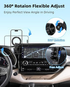 PZK Car Phone Mount for 2020-2025 2026 Toyota Highlander L/LE/Hybrid XLE Nightshade Accessories 8-inch Screen Compatible with Magsafe Phone Holder 360° Rotation Not Affect Vent (Not fit 12.3 inch)
