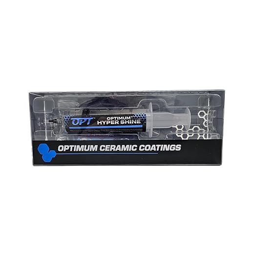 Optimum Hyper Shine DIY Ceramic Coating 15CC for Vehicles, No High Spots, Easy Application, No Polishing Required, 3 Years of Protection, High Slickness and Gloss, Fills Light Swirls and Scratches