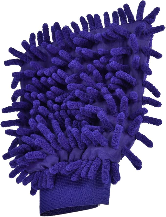 M METERXITY Microfiber Wash Mitt - Chenille Reusable Gloves for Cleaning, Scratch-Free, Apply to Kitchen House Cleaning