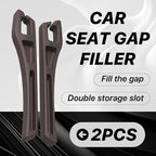 Car Seat Gap Filler Organizer, 2PCS Multifunctional Vehicle Fill Gap Blocker with Storage Slot Between Seat Console, Anti-Drop Auto Interior Organization, Universal for SUV Truck Sedan(Brown)