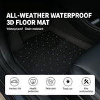 Starlight LED Car Floor Mats with Wireless Ambient Lighting – Waterproof Universal Fit Car Floor Mats with Lights for Cars, SUVs & Trucks – App & Remote Control RGB Fiber Optic, Anti-Slip Design
