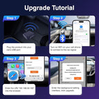 CarlinKit MiNi Ultra Wireless CarPlay & Android Auto Adapter - Plug & Play USB-A/USB-C Upgrade for Wired Cars | Retains OEM Mic, Sound Quality & Controls | OTA Updates