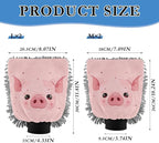 YETTASBIN Pink Pig 2PCS Car Wash Mitts, Ultra Absorbent Chenille Microfiber Car Washing Gloves, Scratch-Free Lint-Free Auto Cleaning Mitt, Machine Washable Elastic Cuff Car Wash Sponge