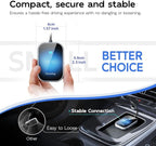 Wireless CarPlay Adapter for Apple iPhone (2025 Upgraded) - Multi-User Seamless Connection for Convert Wired to Wireless Car Play Adapter - No Latency from iOS 10+ to Screen w/USB C (Blue)
