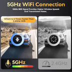 Dash Cam Front and Rear - 4K HD Dual Dash Camera for Cars, Built-in 5G WiFi GPS, 64GB Card, Dashcam with 3.2" IPS Screen, UHD Night Vision, HDR, App Control, 24H Parking Monitor