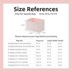 DGAZ Silk Purse Organizer Insert Fits LV Speedy 16/20/25/30/35/45 bags，Silky Smooth Bag Organizer，Luxury Handbag & Tote Shaper（Pink，SP45）