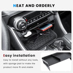 4PCS Center Console Organizer Compatible with 2019-2025 Toyota RAV4 Driver's Drawer Box Insert Secondary Storage Box, Dash Storage Tray Accessories(Not for New 10.5'' Multimedia Display)