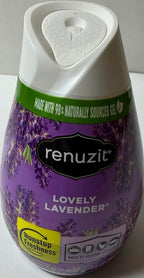 Renuzite Adjustable Gel solid Air Freshener Cone, lovely lavender Scent, Nonstop Freshness, 7oz Cone, 6 Count, brand is Renuziteee
