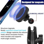 20mm Mganetic Mount for Magsafe, Phone Car Mount Accessory Magnetic Phone Mount Base Fits 20mm (0.78") Ball Socket