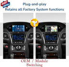 Carplay Adapter for Acura Upgraded Accessories Wireless CarPlay & Android Auto Receiver, Upgrade Kit fits ILX MDX RDX TLX RLX CarPlay Retrofit Kit Decoder, Support Mirror Link, Camera