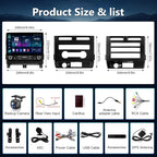 4G+64G 10.2" Radio for Ford F150 XL XLT 2009 2010 2011 2012, Wireless CarPlay Android Auto, Stereo with GPS Navigation 5G WiFi Bluetooth FM RDS DSP SWC Camera MIC