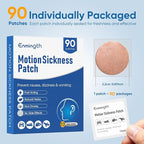 90ct Motion Sickness Patches Non Drowsy Sea Sickness Patches for Cruise Travel Essentials, Hydrocolloid Patch Behind Ear for Car Airplane Ship Road Trip Altitude Sickness, Fast Acting & Lasts 72 Hours