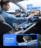 Teeran Wireless CarPlay Adapter for iPhone (2026 Upgraded), Mini Plug & Play for Cars with Factory Wired Apple CarPlay, Fast & Stable Connection, Easy Setup, Wide Vehicle Compatibility USB & USB C