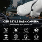 Mangoal Front 4K & Rear 1080p Dash Cam Custom fit for Audi (Model B Gray) A4 A6 Allroad A3 A5 A6 Q5 A8 S8 A7 S5 Q3 S3 S7, Integrated OEM Look, WiFi & Free App, 128GB Card