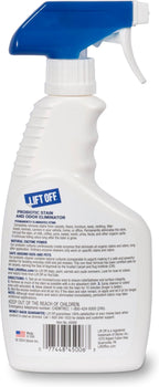 Lift Off 45006 Probiotic Stain and Odor Eliminator Spray – Powerful Natural Enzyme Carpet Cleaner and Pet Odor Eliminator for Urine, Upholstery, and Hard Floors, Safe Around Kids and Pets – 16 Fl Oz