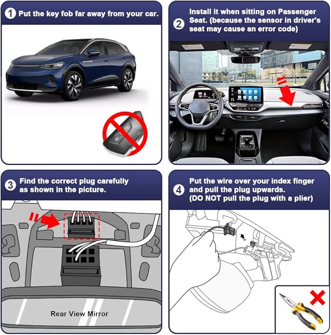 Fitcamx Front 2K+Rear 1080P Dash Cam Adapts for Volkswagen ID.4 2021-2025 & Audi Q4 e-tron Sportback 2022-2026, OEM Style, Dual HD Video, WiFi & APP, Loop Recording, G-Sensor, Easy to Set, 64GB Card
