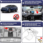Fitcamx 4K Dash Cam Adapts for Volkswagen ID.4 2021-2025 & Audi Q4 e-tron Sportback 2022-2026, OEM Factory Look, 2160P UHD Video, WiFi & APP, Loop Recording, G-Sensor, Easy to Install, 64GB Card