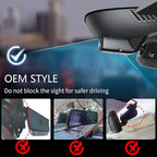 Mangoal 4K Dash Cam Dash Cam Custom for Volvo XC60 2022 2023 2024 2025 2026 (Model D), B5 B6 T8 Accessories, OEM Look, UHD 2160P Video, WiFi & App,Loop Recording,Easy to Install,64GB Card