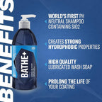 Gyeon Bathe+ Ceramic‑Infused Car Wash Shampoo SiO2 pH‑Neutral Hydrophobic Gloss Enhancer Safe on Paint Glass Rims Plastic Quick Self‑Cleaning Maintenance for Coated or Non‑Coated Vehicles