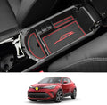 CDEFG Center Console Accessory Organizer Compatible with 2018 2019 2020 2021 2022 CHR C-HR, ABS Material Armrest Box Insert Tray (Red)